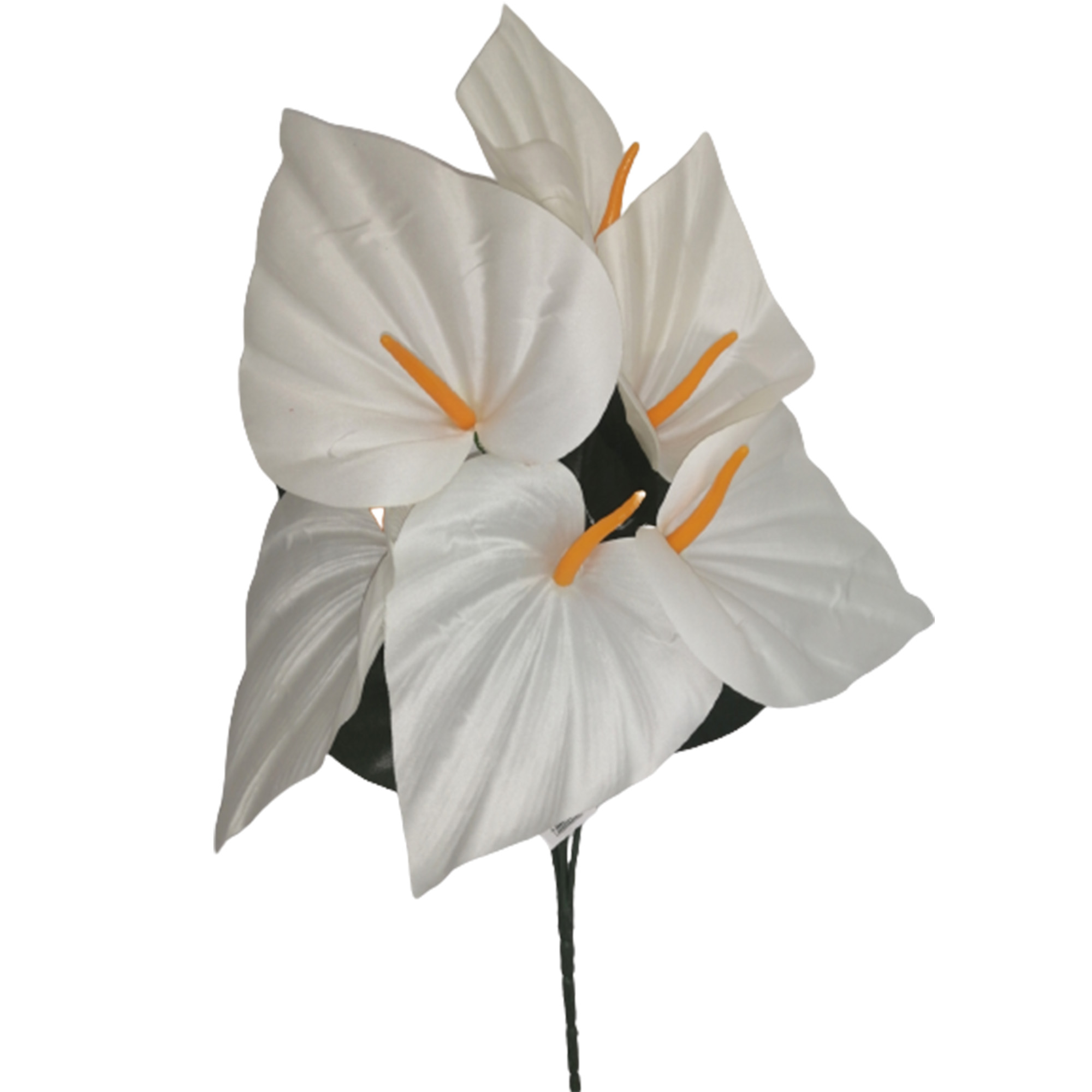 10 Ramos Flor Artificial Alcatraz 6 Flores Decoración Interior Exterior