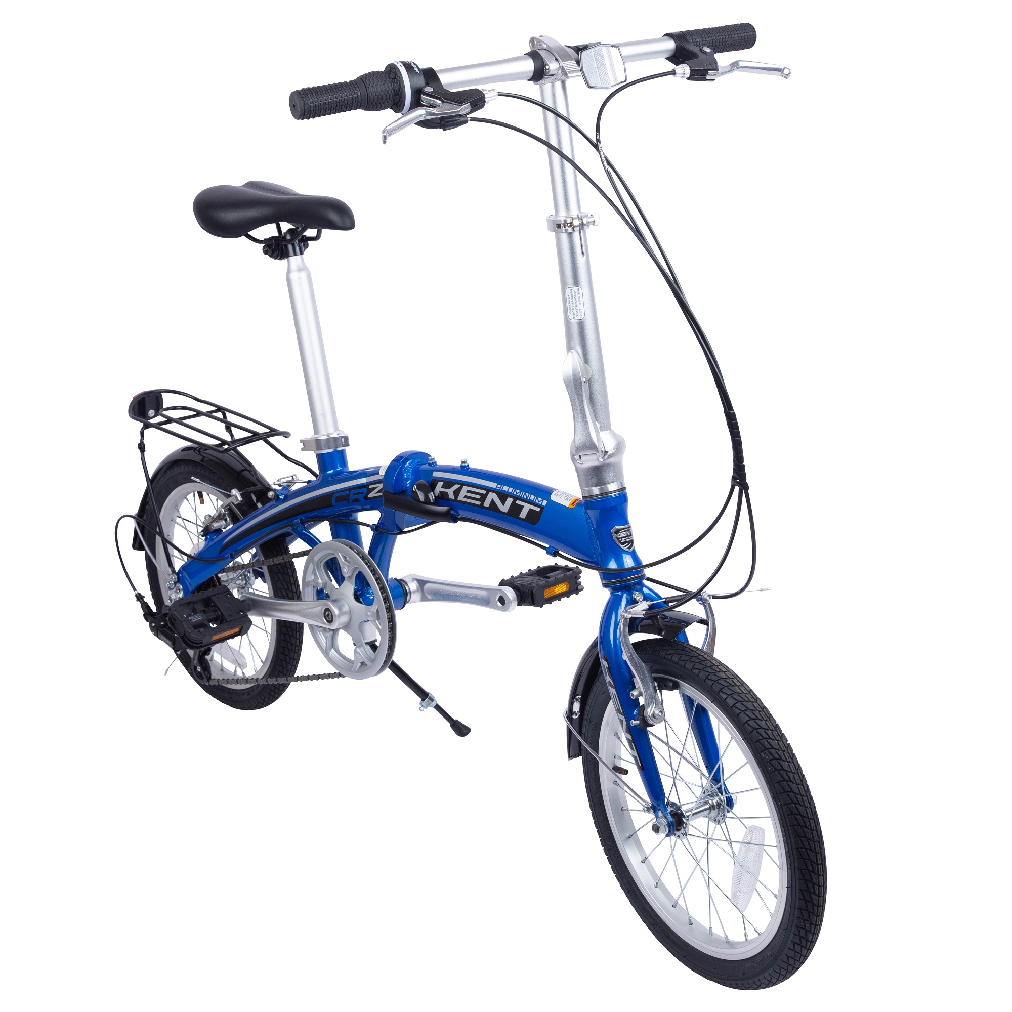 Bicicleta Plegable De Aluminio Kent Crz Rodada 16 Azul