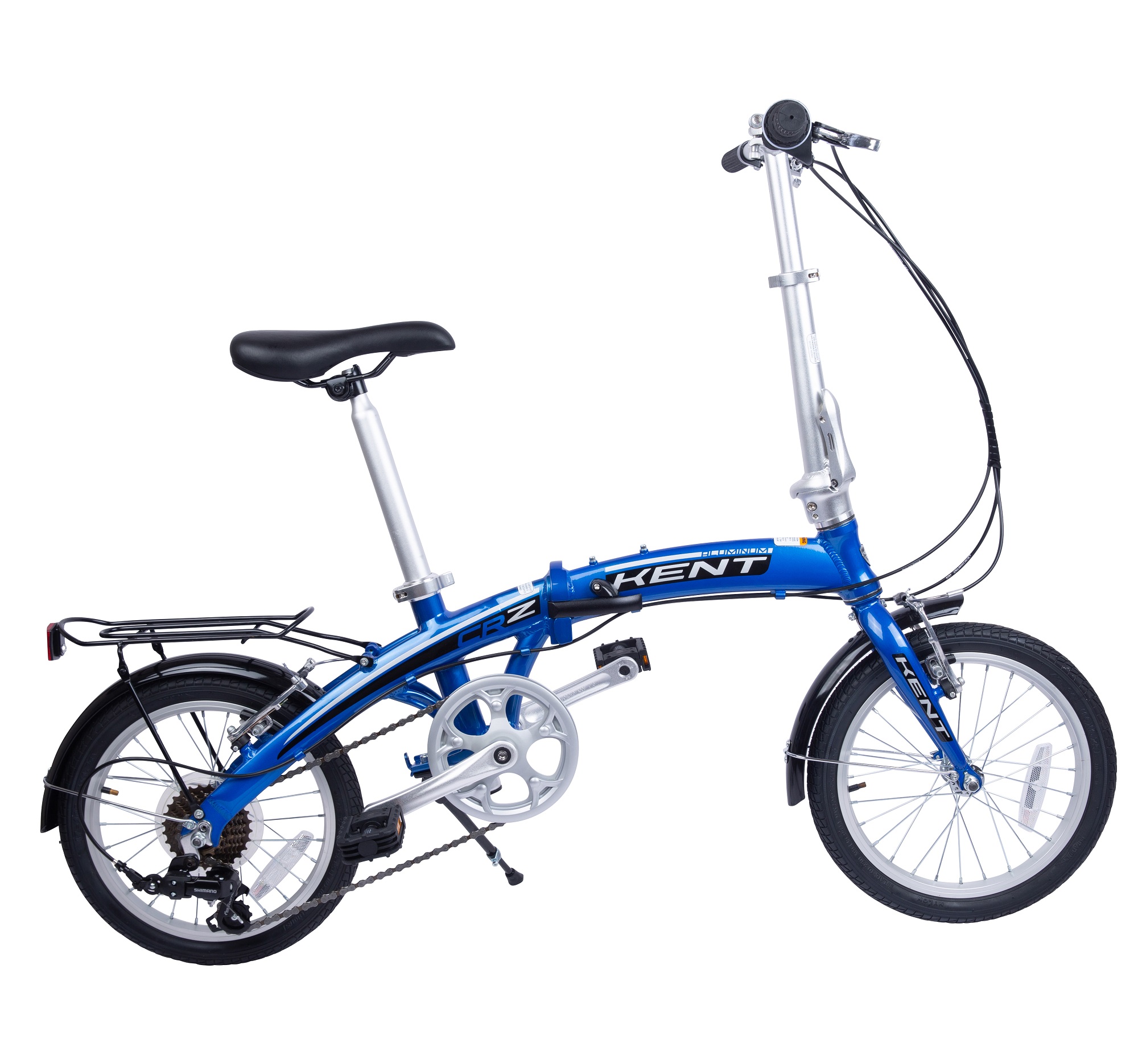 Bicicleta Plegable De Aluminio Kent Crz Rodada 16 Azul