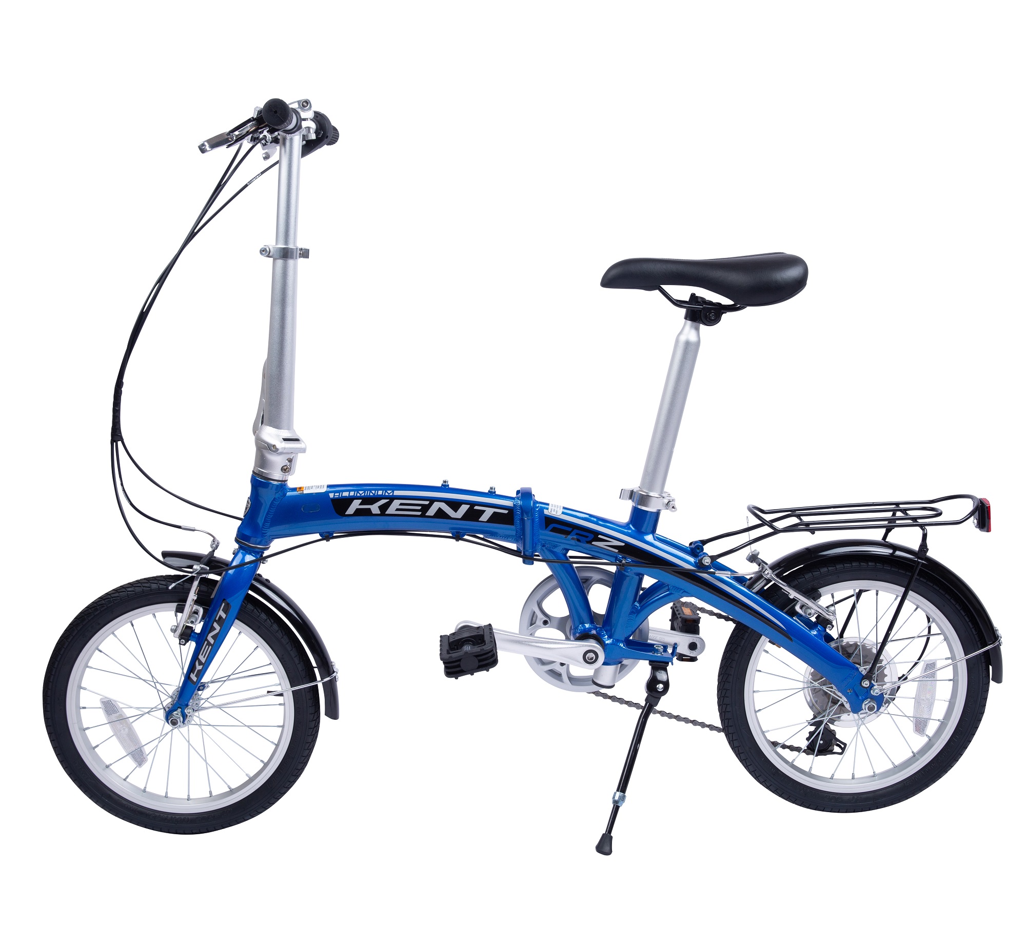 Bicicleta Plegable De Aluminio Kent Crz Rodada 16 Azul