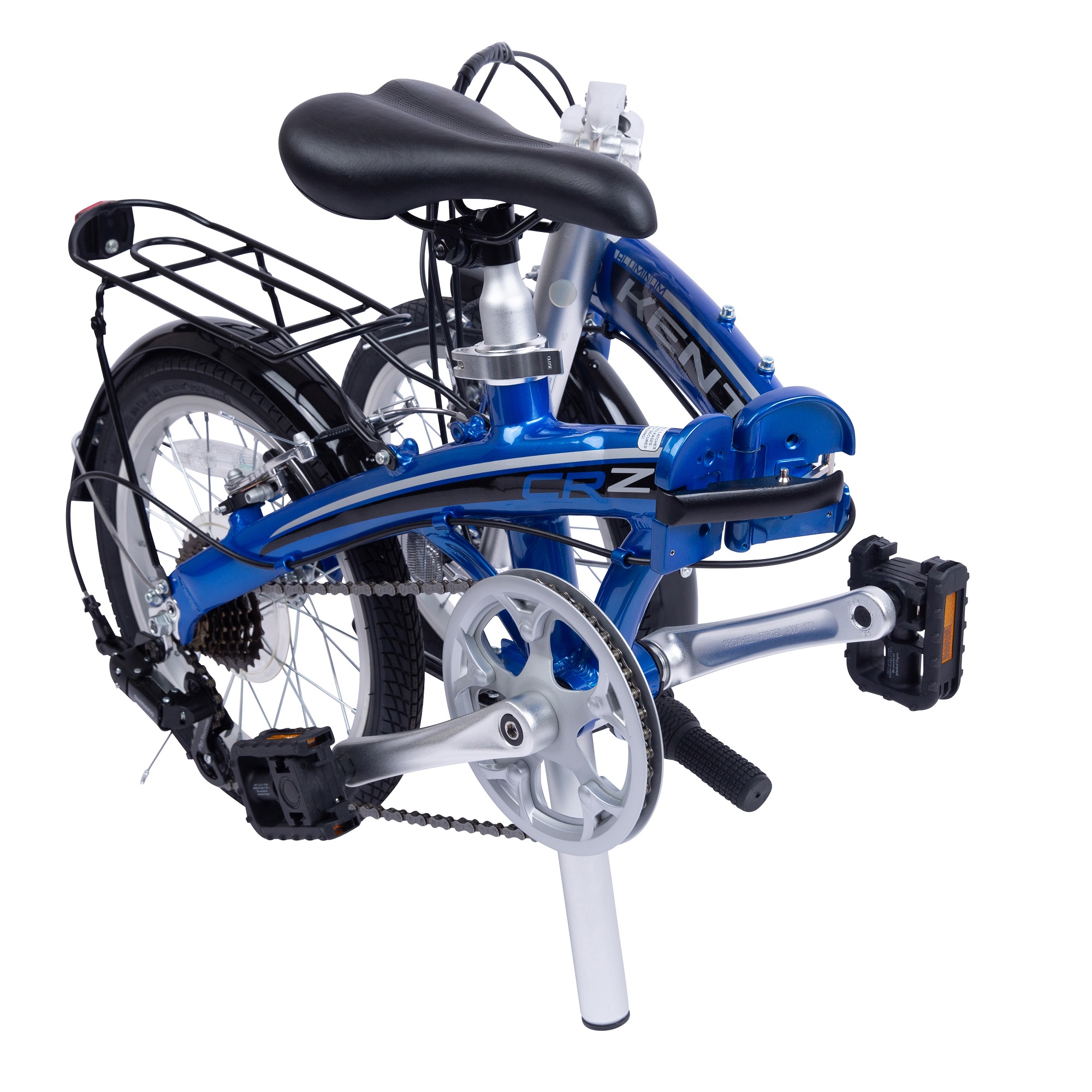 Bicicleta Plegable De Aluminio Kent Crz Rodada 16 Azul