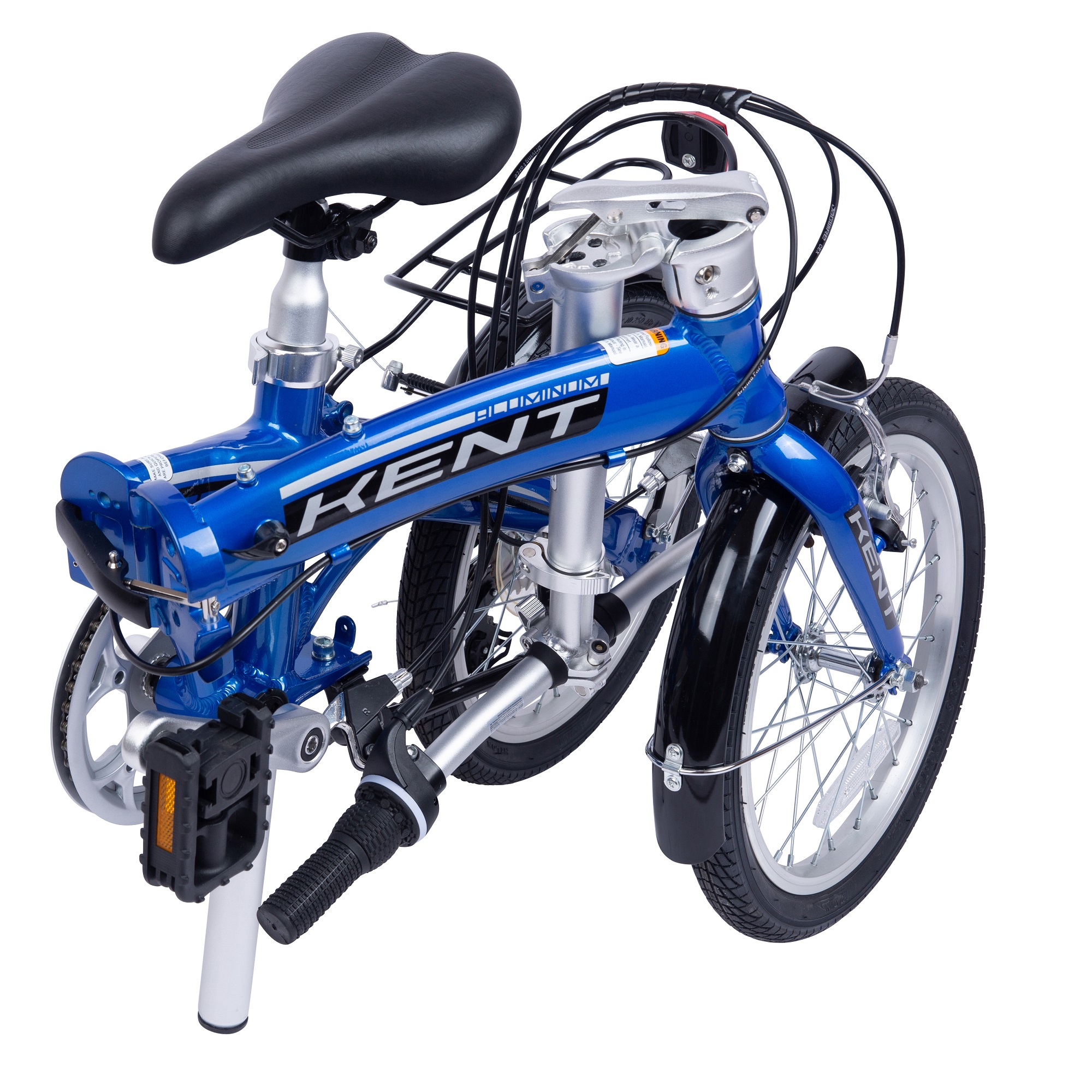 Bicicleta Plegable De Aluminio Kent Crz Rodada 16 Azul
