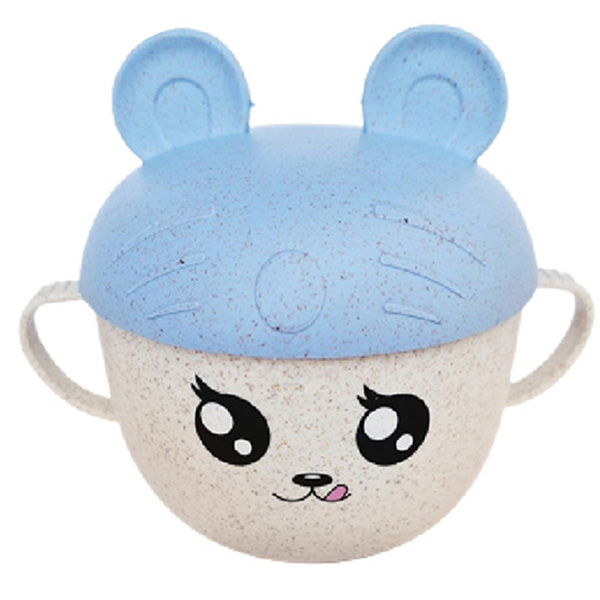 Tupper Tazon Infantil Con Orejas Ecologico Lunch Infantil Bambú