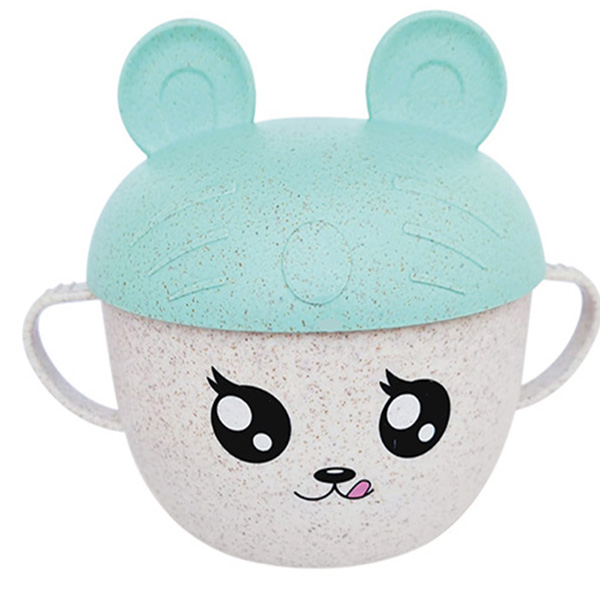 Tupper Tazon Infantil Con Orejas Ecologico Lunch Infantil Bambú