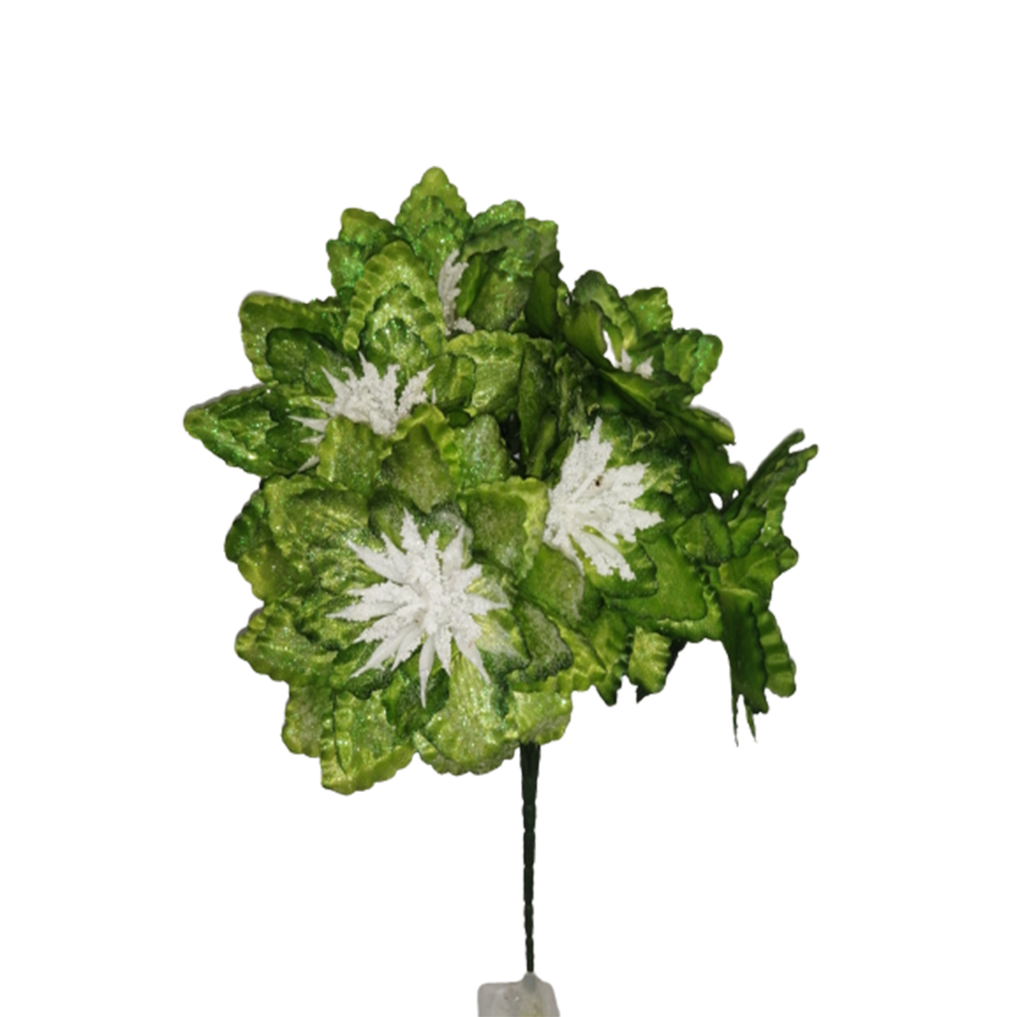 10 Ramos Flor Artificial Dalia Estrella Diamantado 6 Flores Decoración Interior Exterior