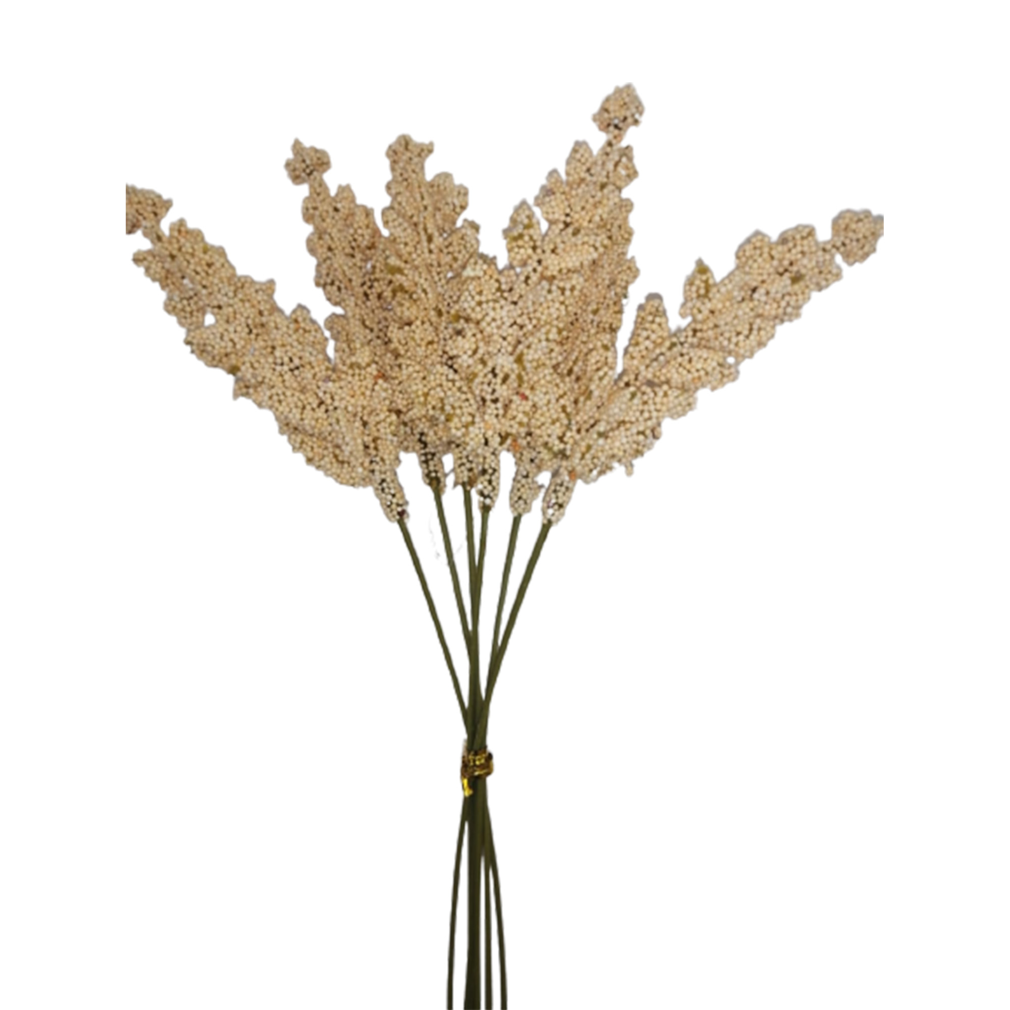 4 Ramos Flor Artificial Espiga 6 Flores Decoración Interior Exterior