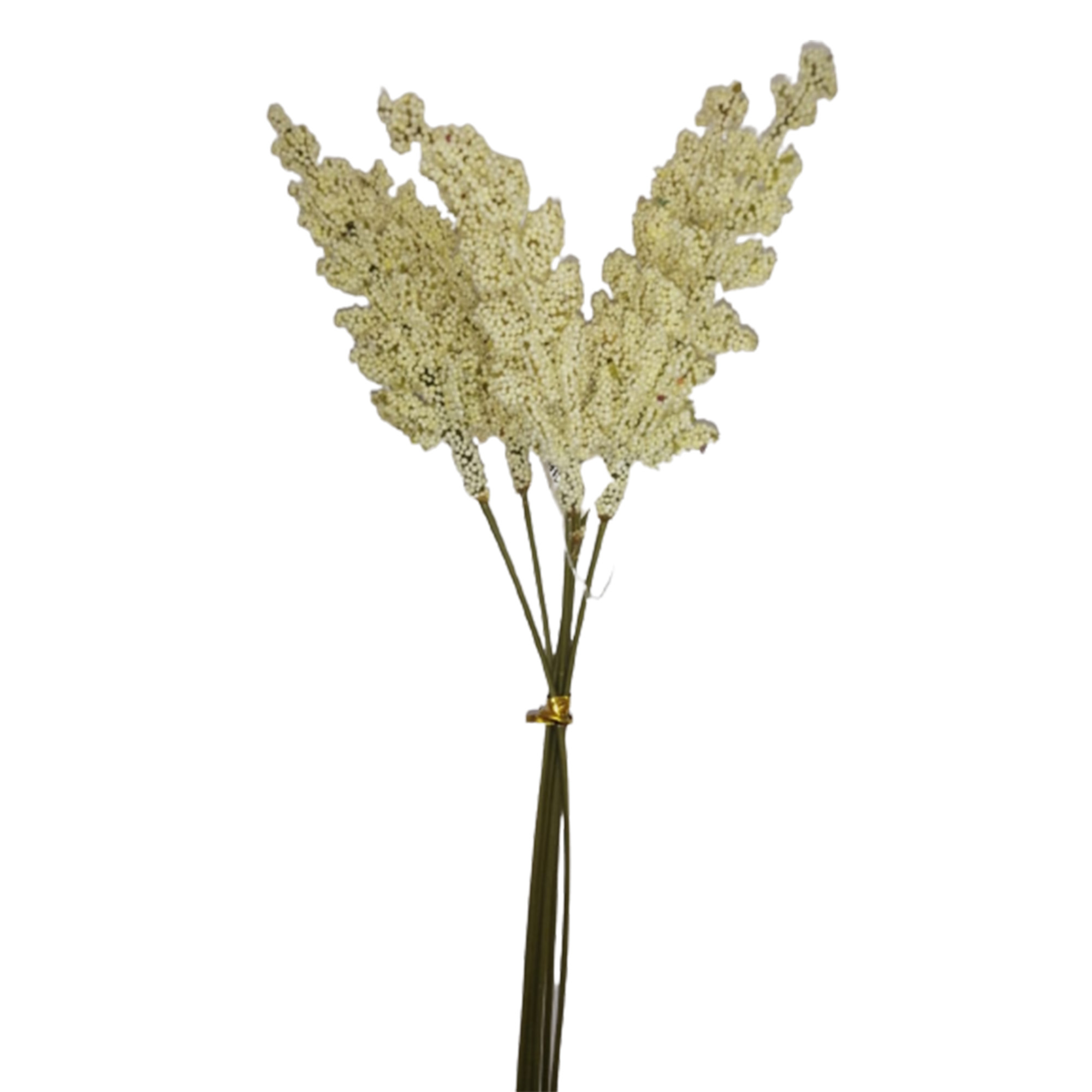 4 Ramos Flor Artificial Espiga 6 Flores Decoración Interior Exterior