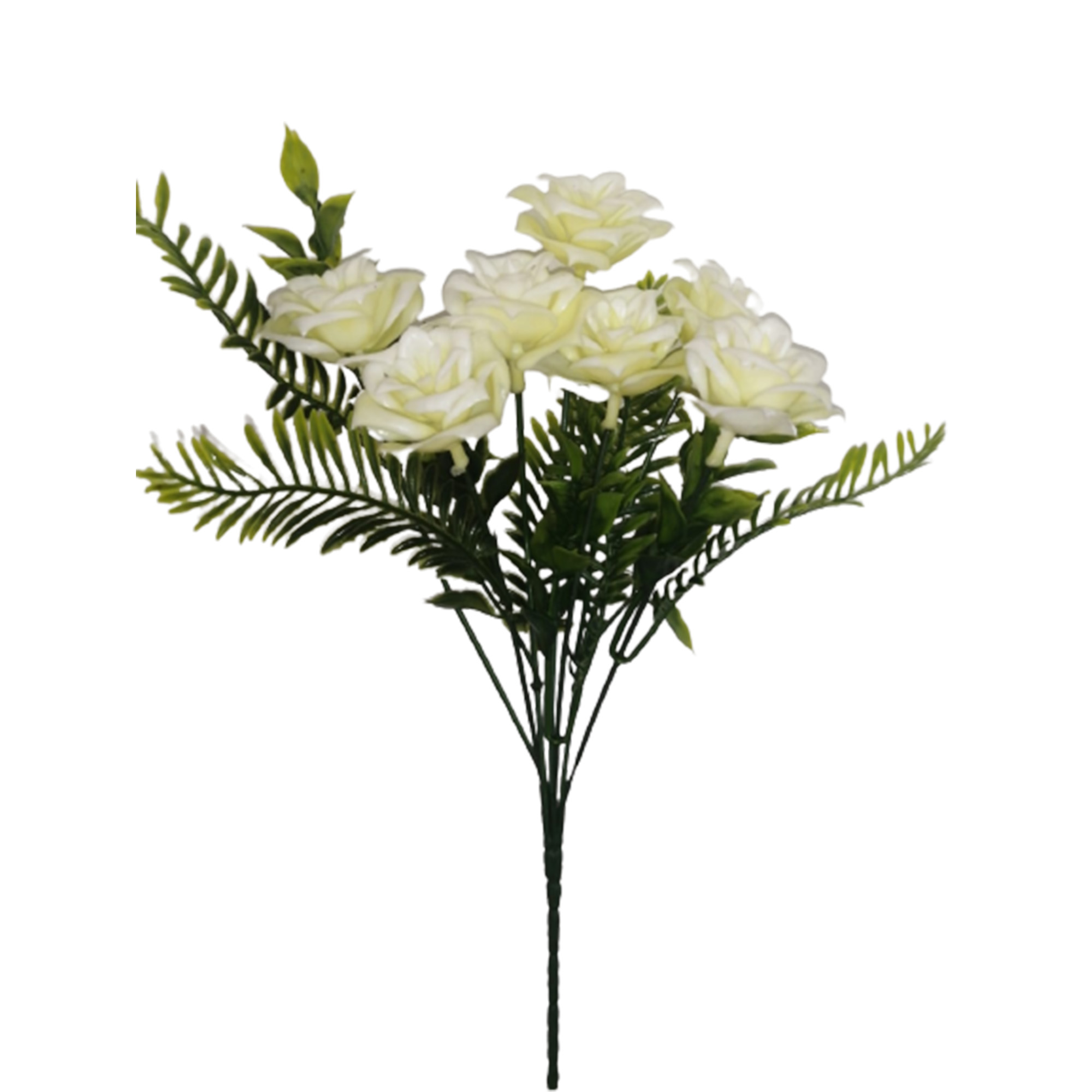 10 Ramos Flor Artificial Rosal Surtido Flores Decoración Interior Exterior