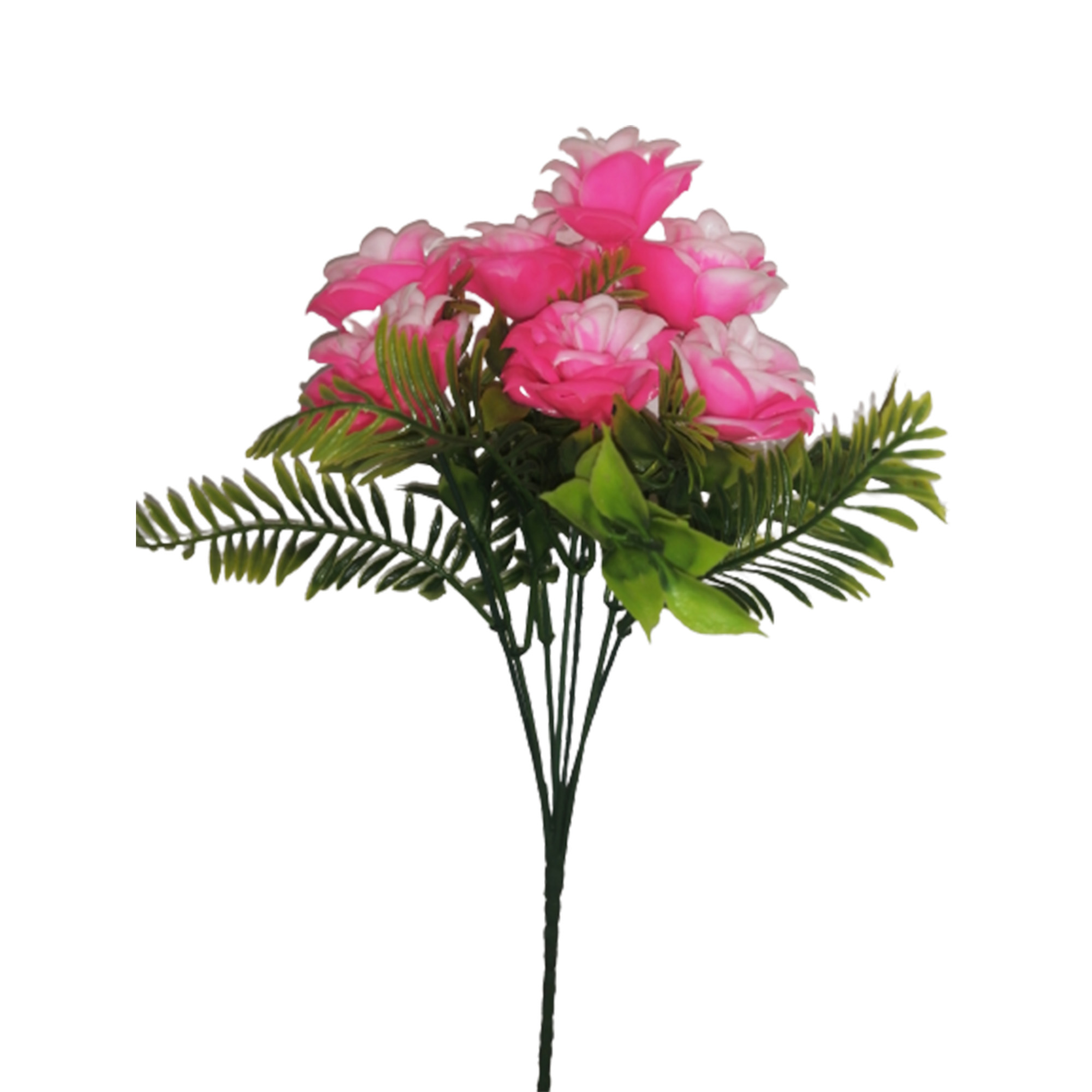 10 Ramos Flor Artificial Rosal Surtido Flores Decoración Interior Exterior