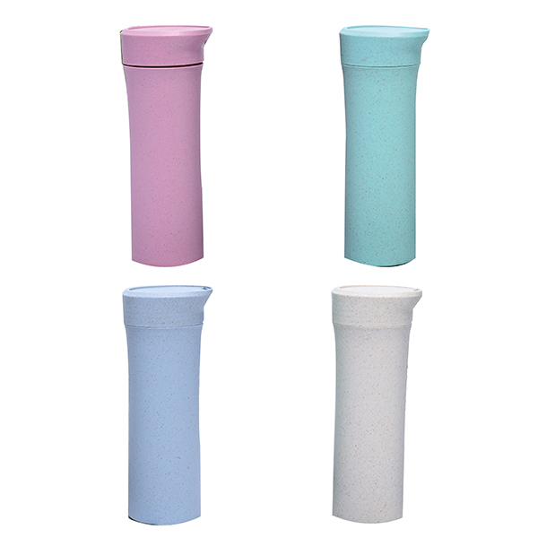 Botella Fibra De Trigo Ecologica Portatil