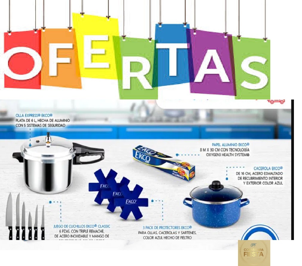 Liquidacion! Paquete 12 piezas Olla Express Y Cacerola de 6 Litros con Cacerola de Acero Esmaltado 