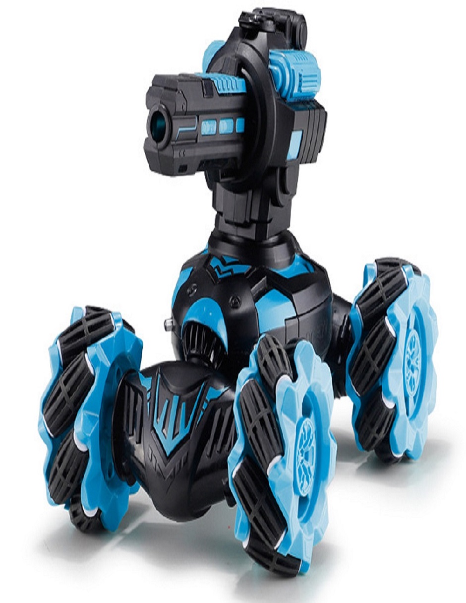 Carro tanque a control remoto dispara balas de hidrogel