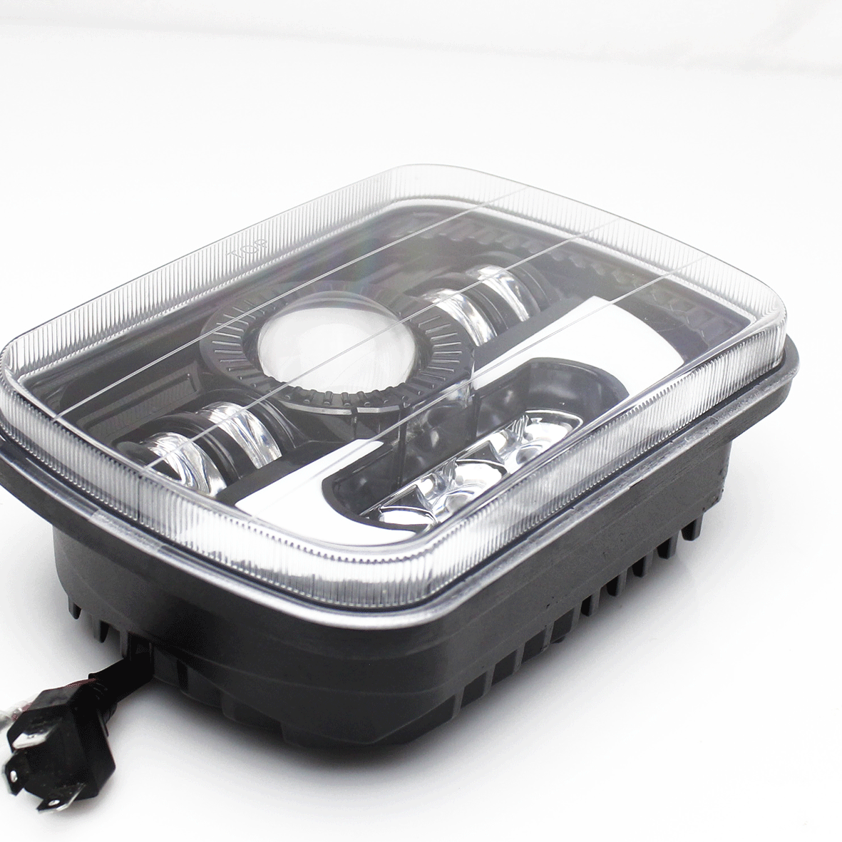 Faro Unidad 5x7 8 Led Cuarto Gel Alta Baja Jeep Universal