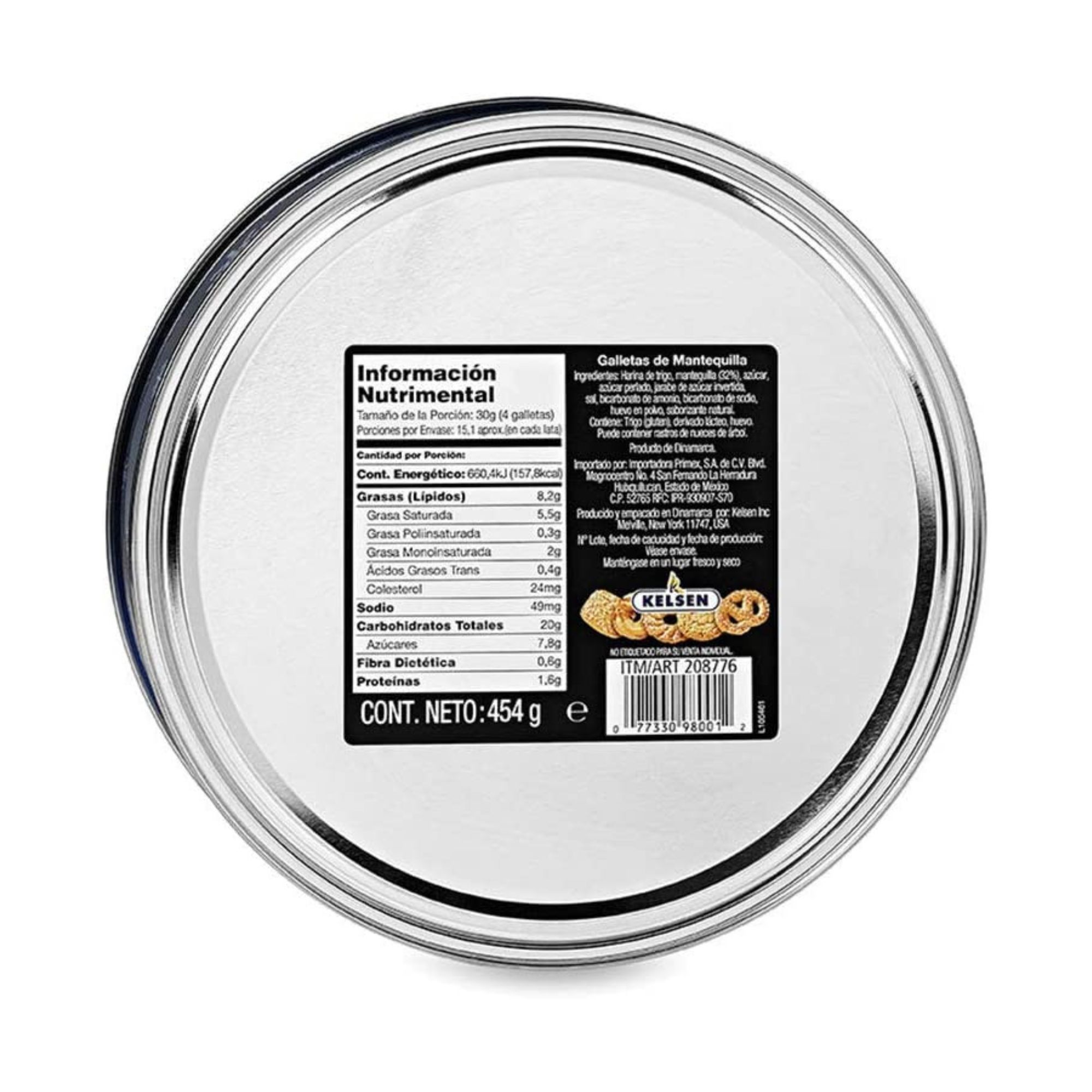 Galletas Danesas de Mantequilla Kelsen 4 de 454g