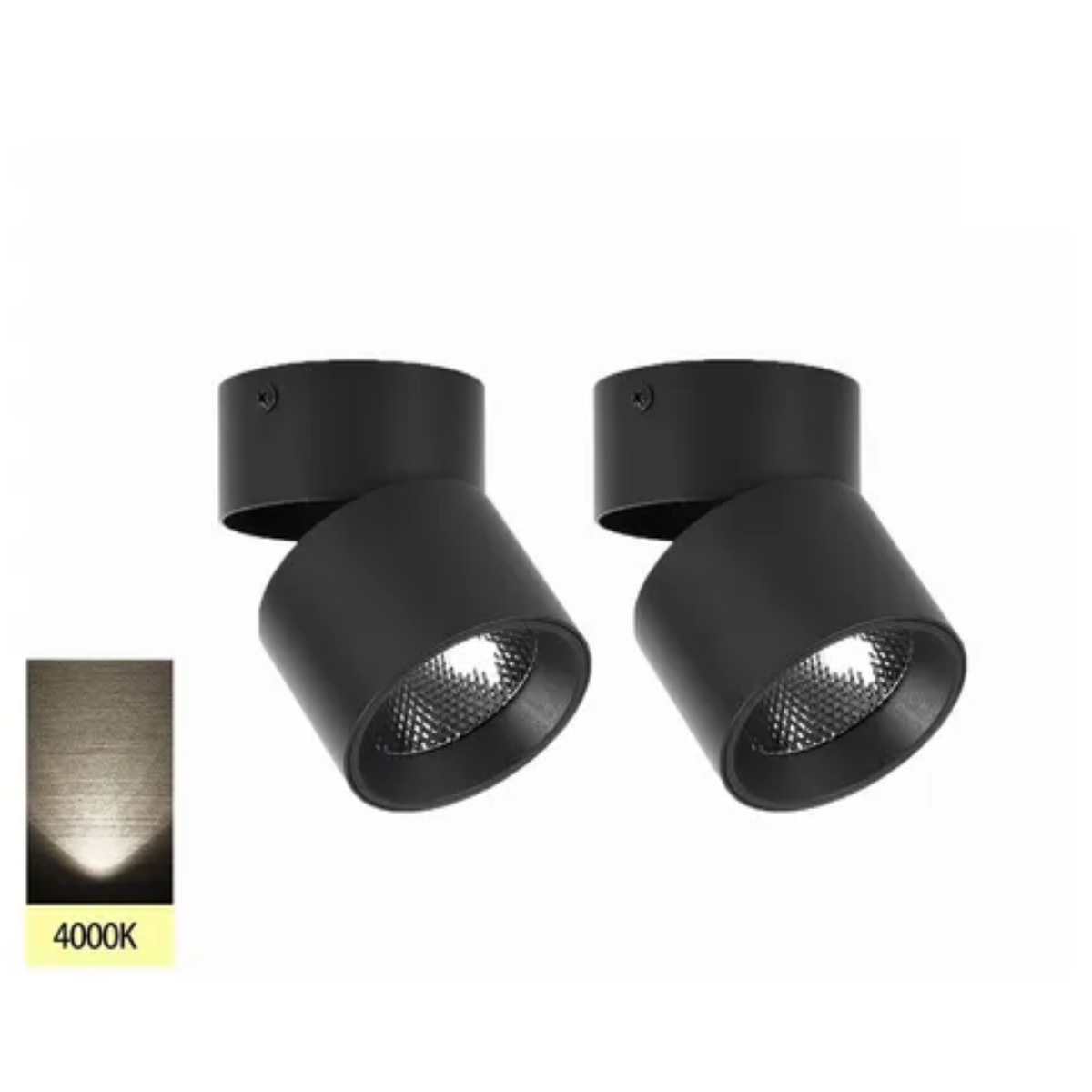 2 Lámparas Led De Techo Luminario Foco Led Dirigible 4000K