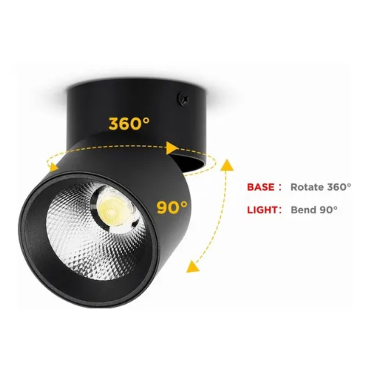 2 Lámparas Led De Techo Luminario Foco Led Dirigible 4000K