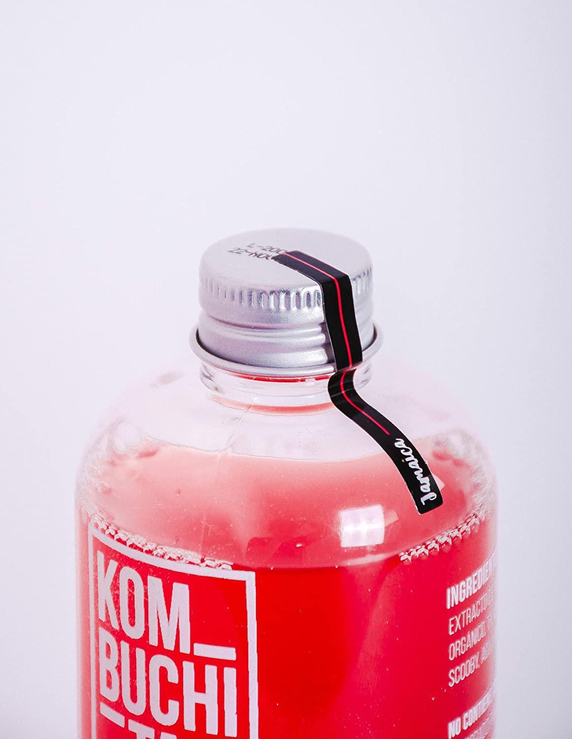 KOMBUCHITA 6 pack de Kombucha Jamaica (6 x 240ml) . Bebida energetica natural, para una dieta sana, sin gluten, alimentos veganos a base de te verde organico (green tea). Contiene vitaminas y aminoaciodos naturales. Tipo de bebida japonesa. Alimentos Veganos