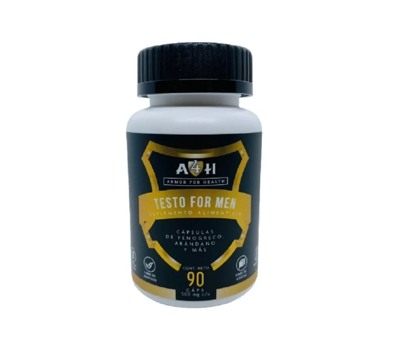 Testo For Men 90 Cápsulas Maca Negra Fenogreco Arginina A4h