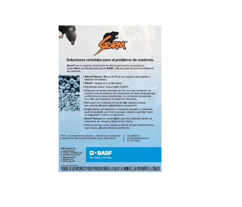 Storm Veneno Raton Cebo 1kg