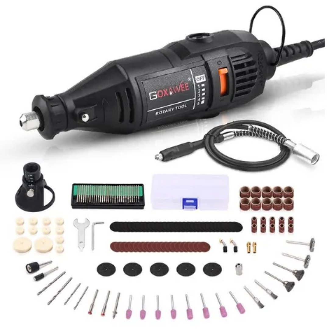 Mini Taladro Mototool Goxawee Con 140 Accesorio Para Dremmel