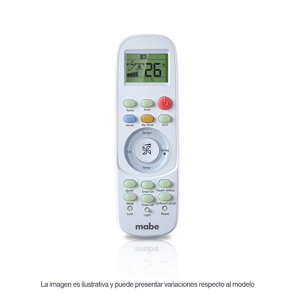 Minisplit Inverter Frío/Calor 110 V 12,000 BTU´s Espejo Mabe - MMI12HAMCAM9