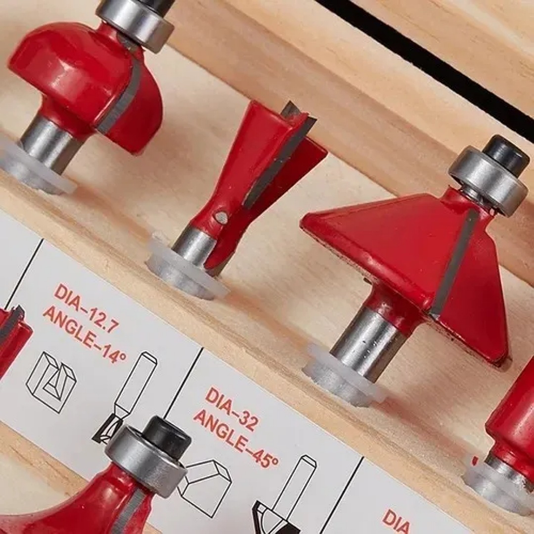 Fresas Brocas 1/4 Router Rebajadora Carburo Tungsteno 6,35mm