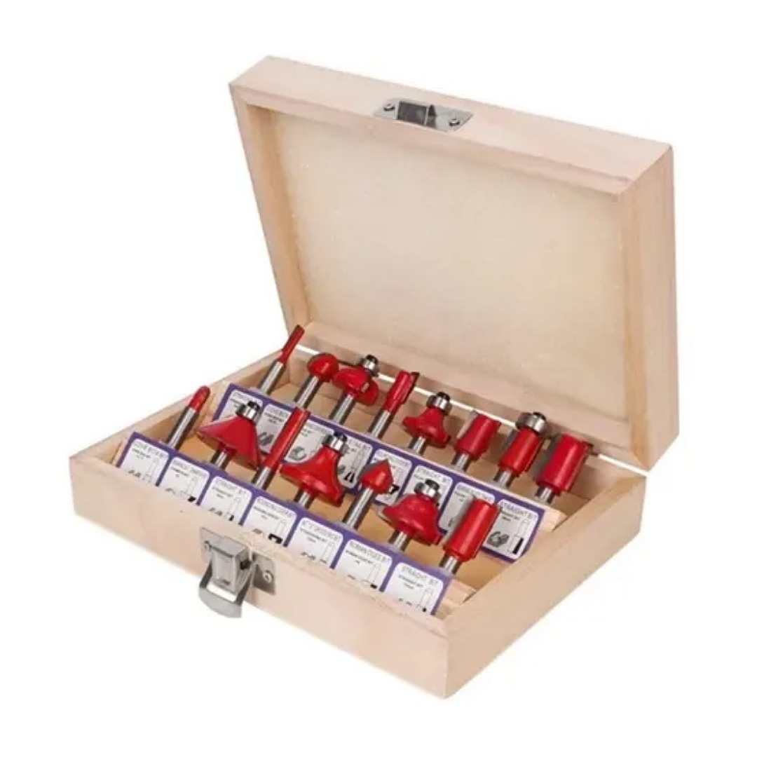 Fresas Brocas 1/4 Router Rebajadora Carburo Tungsteno 6,35mm