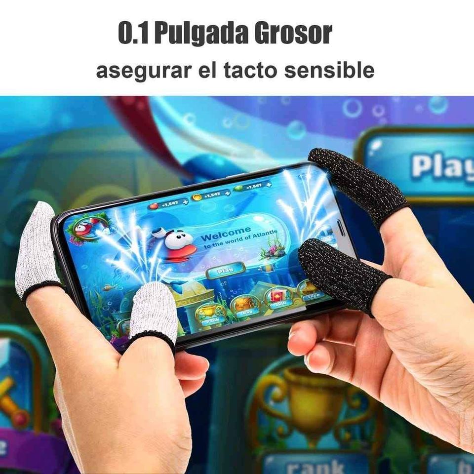 48 Unidades Dedales Dedos Gamer Fundar Touch Guantesitos