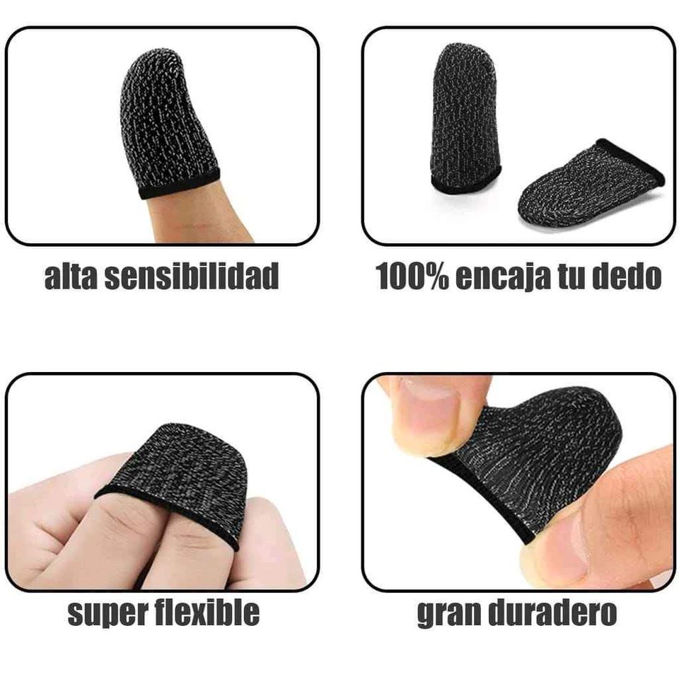 48 Unidades Dedales Dedos Gamer Fundar Touch Guantesitos