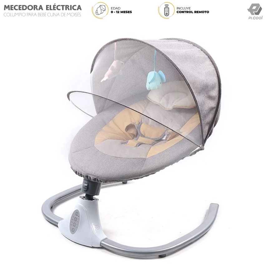 Columpio Mecedora Eléctrica Con Mosquitero Cuna Moisés Bebé 