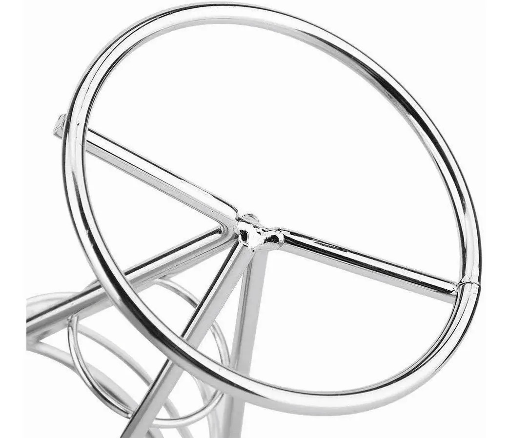 Cono Soporte Papas Fritas Y Botana Acero Inoxidable 2 Dips