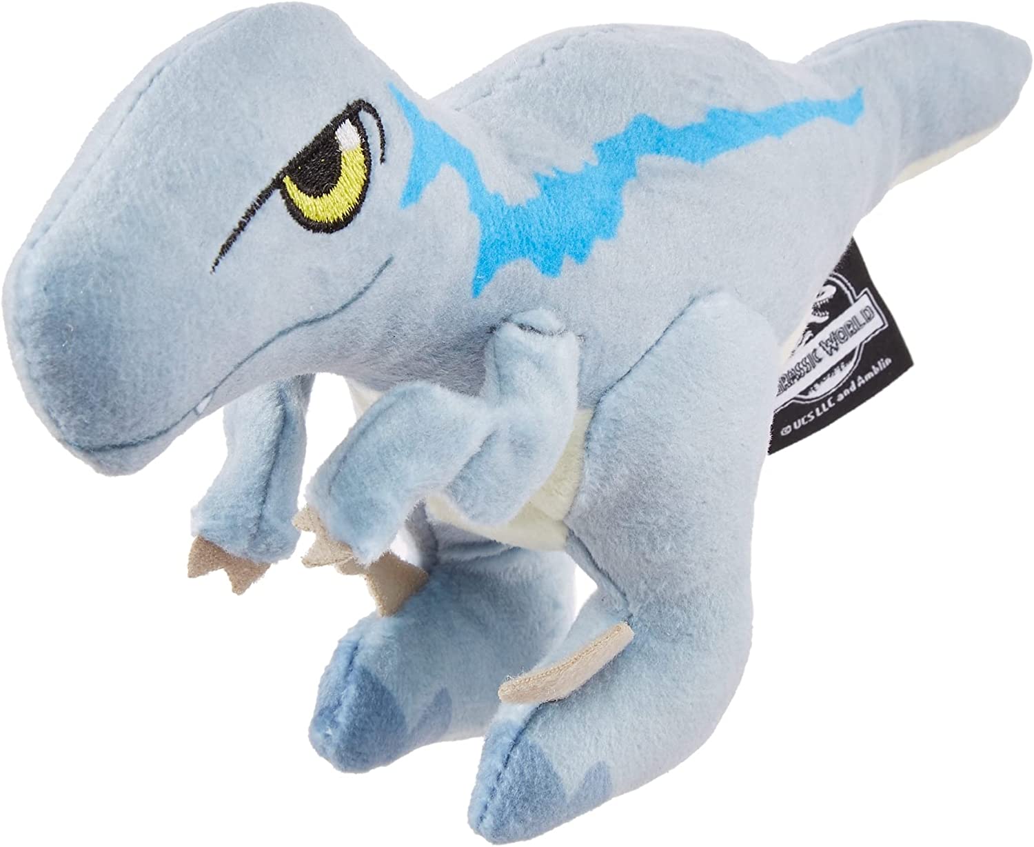 Jurassic World, Peluche de Dinosaurio Mini con Sonidos Blue