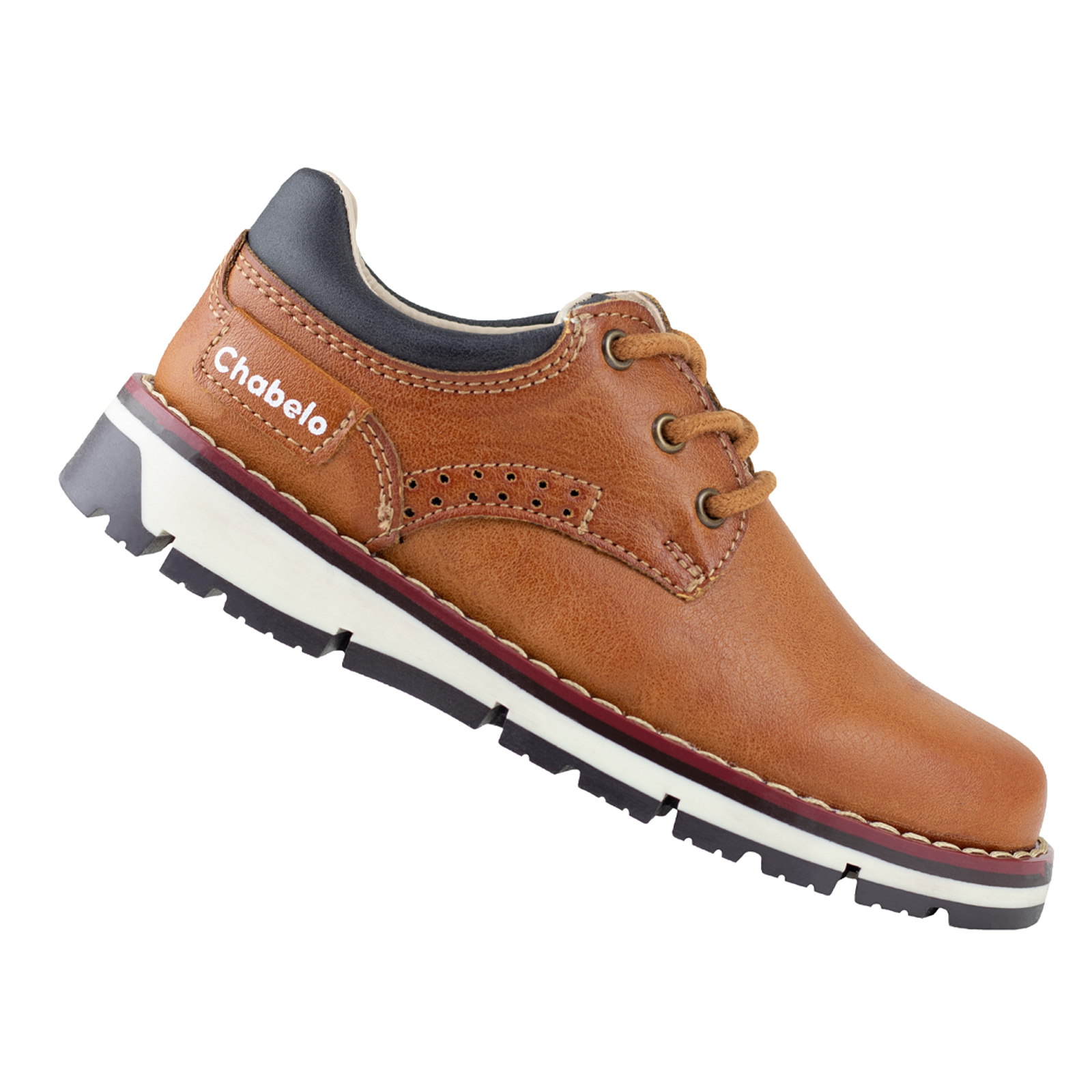 ZAPATO DE VESTIR PARA NIÑO CHABELO C69-A CAMEL CLASICOS 18-21