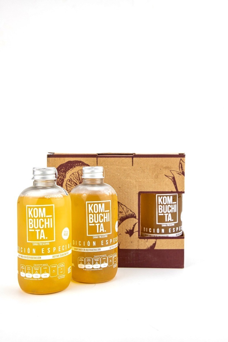 Bebida Kombuchita Mx Edición Especial Natural 6 Pack