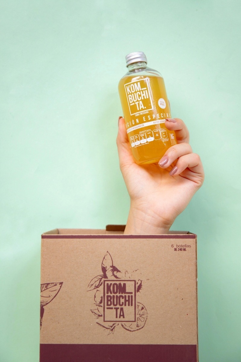 Bebida Kombuchita Mx Edición Especial Natural 6 Pack