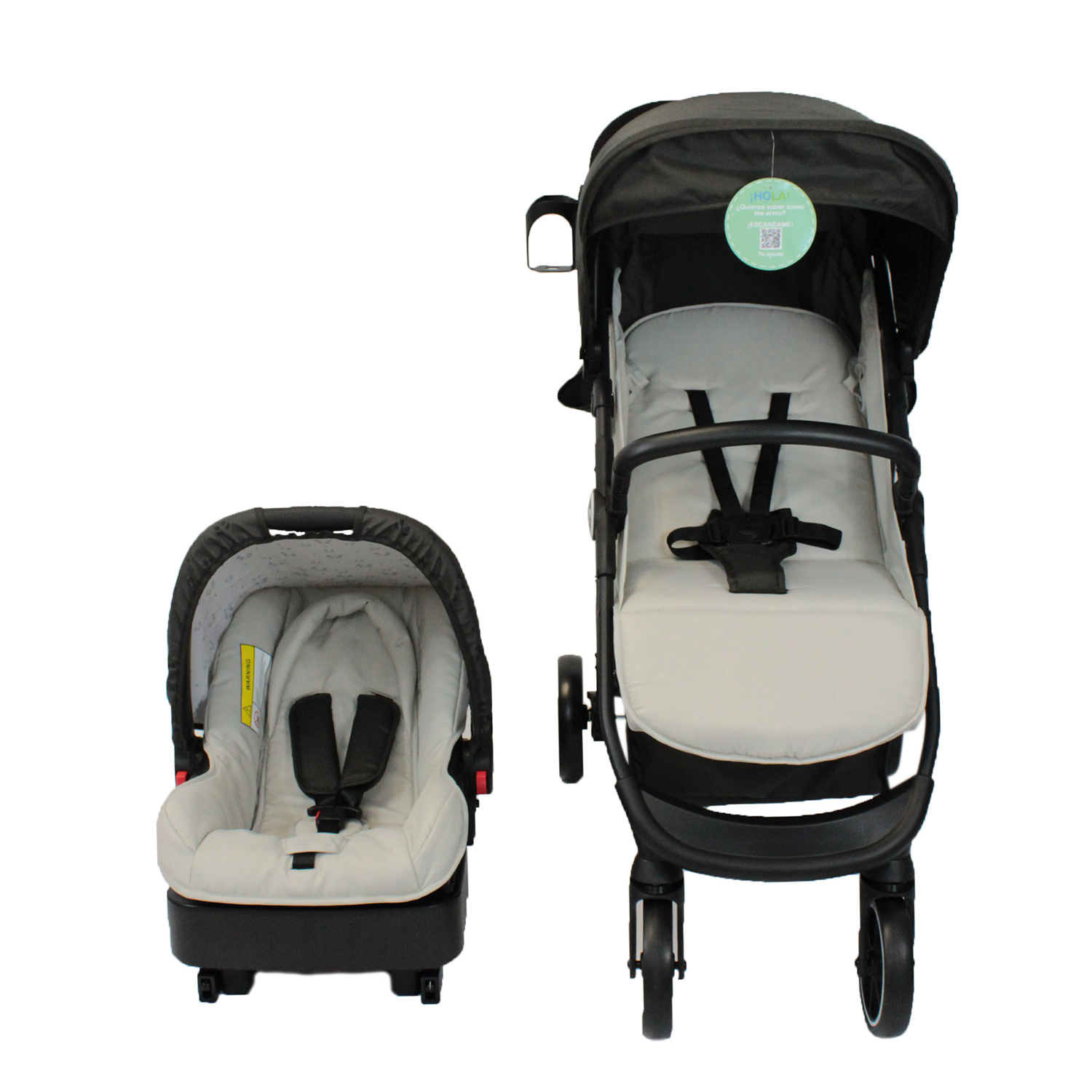 Kool Baby Sistema de viaje con accesorios - Carriola para Bebé y Portabebé MOD. TS-01