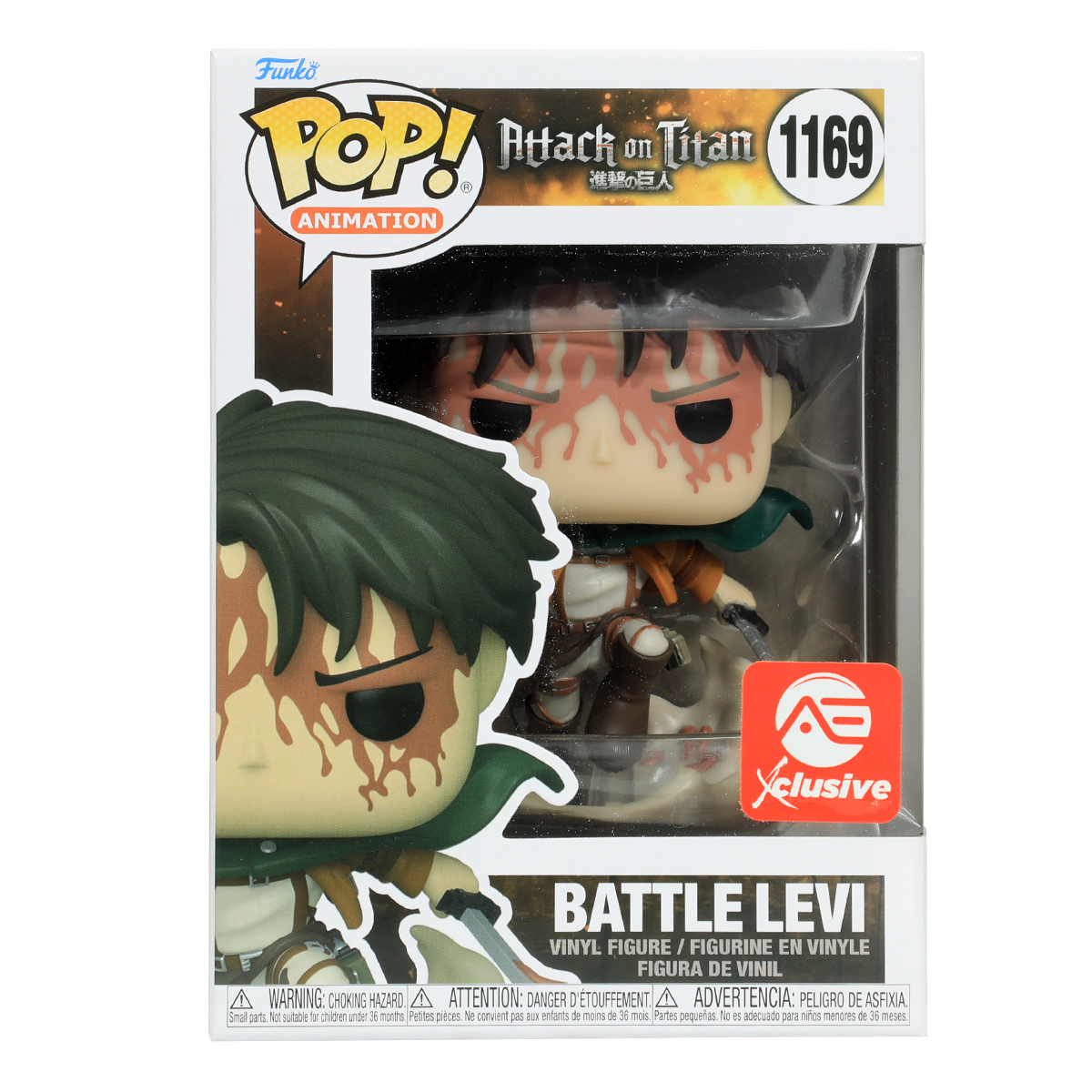 Funko Pop Battle Levi #1169 Attack On Titan Anime Manga Exclusivo