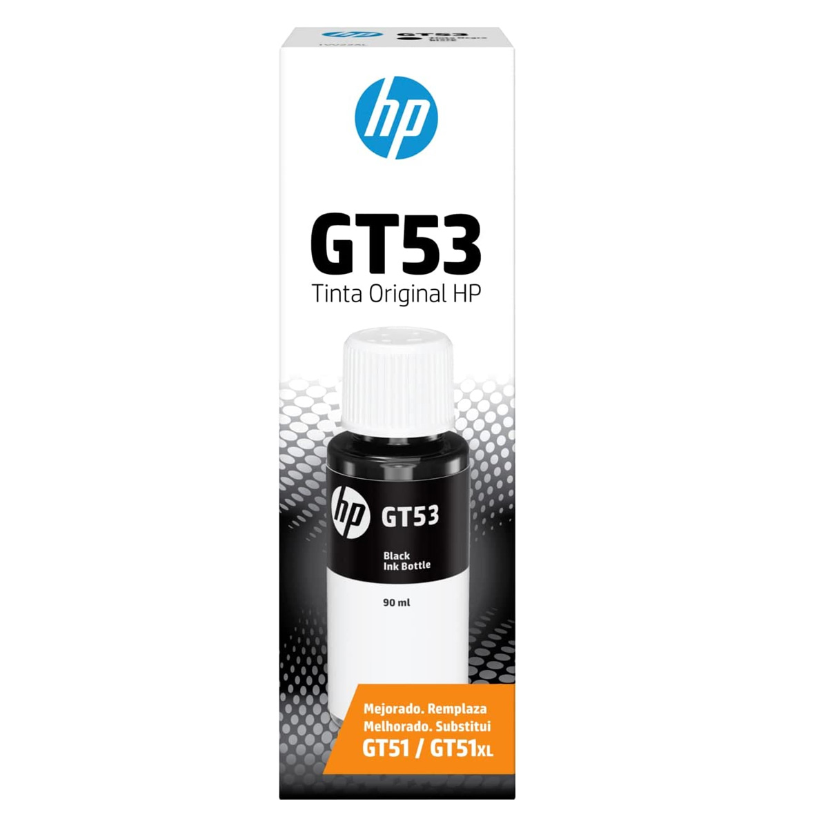 Botella de Tinta Hp Gt51xl / Gt53 1vv22al Cartucho Negro
