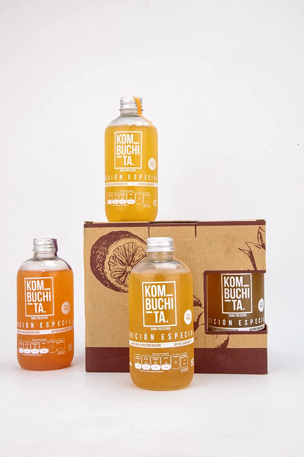 KOMBUCHITA 6 pack Mix Tropical de Kombucha (6 x 240ml) . 