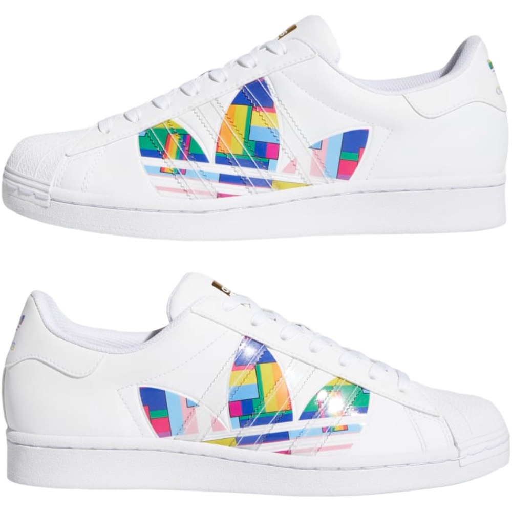 Tenis Superstar de la marca Adidas Pride para caballero 