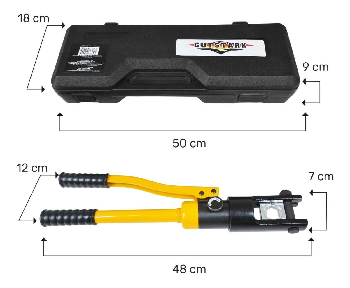 Pinza Ponchadora Hidraulica Para Terminales 16 Ton 30 Pzs