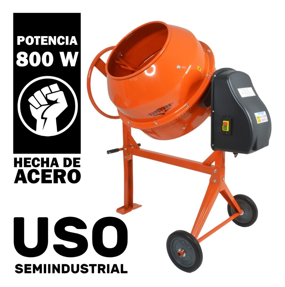 Revolvedora De Concreto Electrica 1 Hp 1/2 Saco 160 L