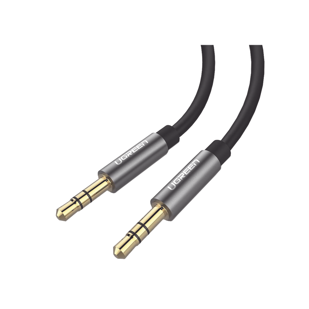 Cable Auxiliar de 2 Metros / Conector 3.5mm a 3.5mm / Macho a Macho / Cubierta de TPE / Color Negro
