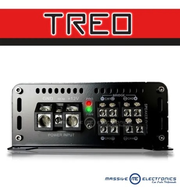 Amplificador Mini Treo Nanohd4 4 Canales 2400w Max Clase D