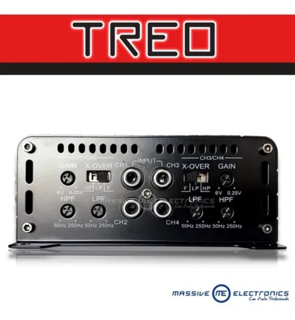 Amplificador Mini Treo Nanohd4 4 Canales 2400w Max Clase D