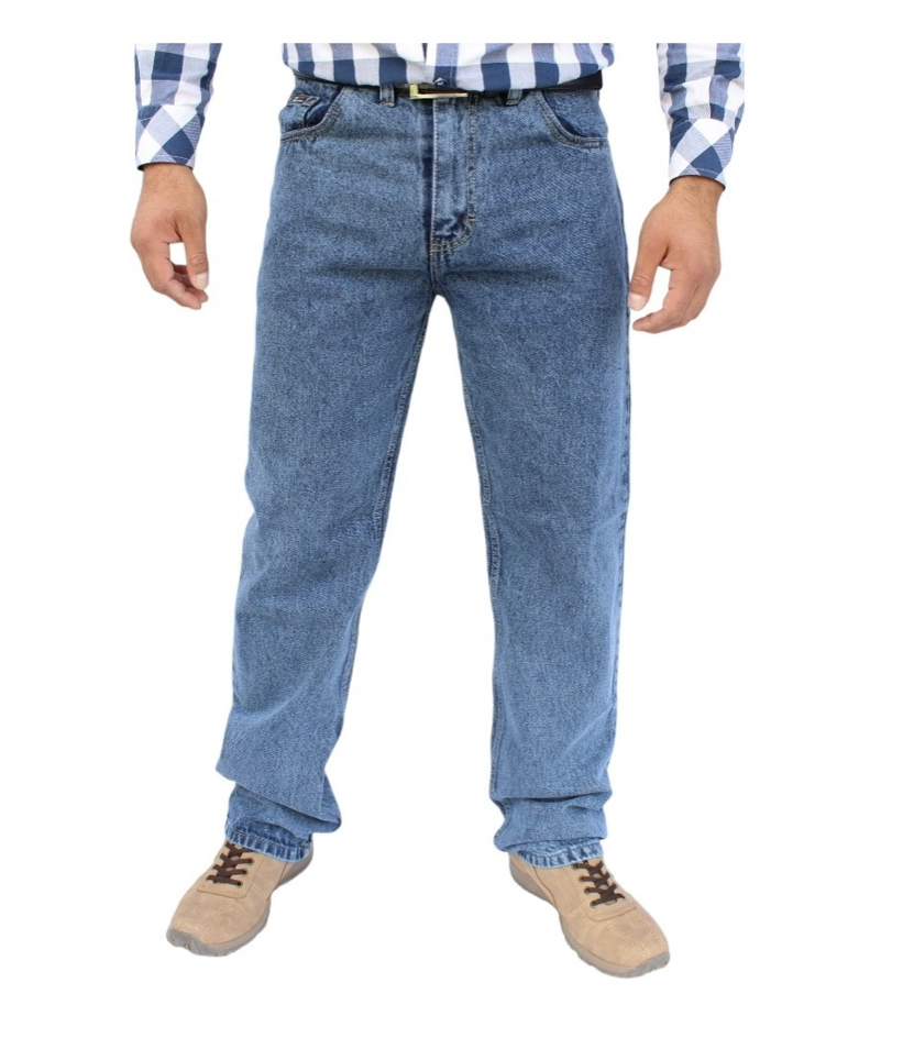 Pantalón Vaquero de Mezclilla Rígida Para Hombre John Silver 