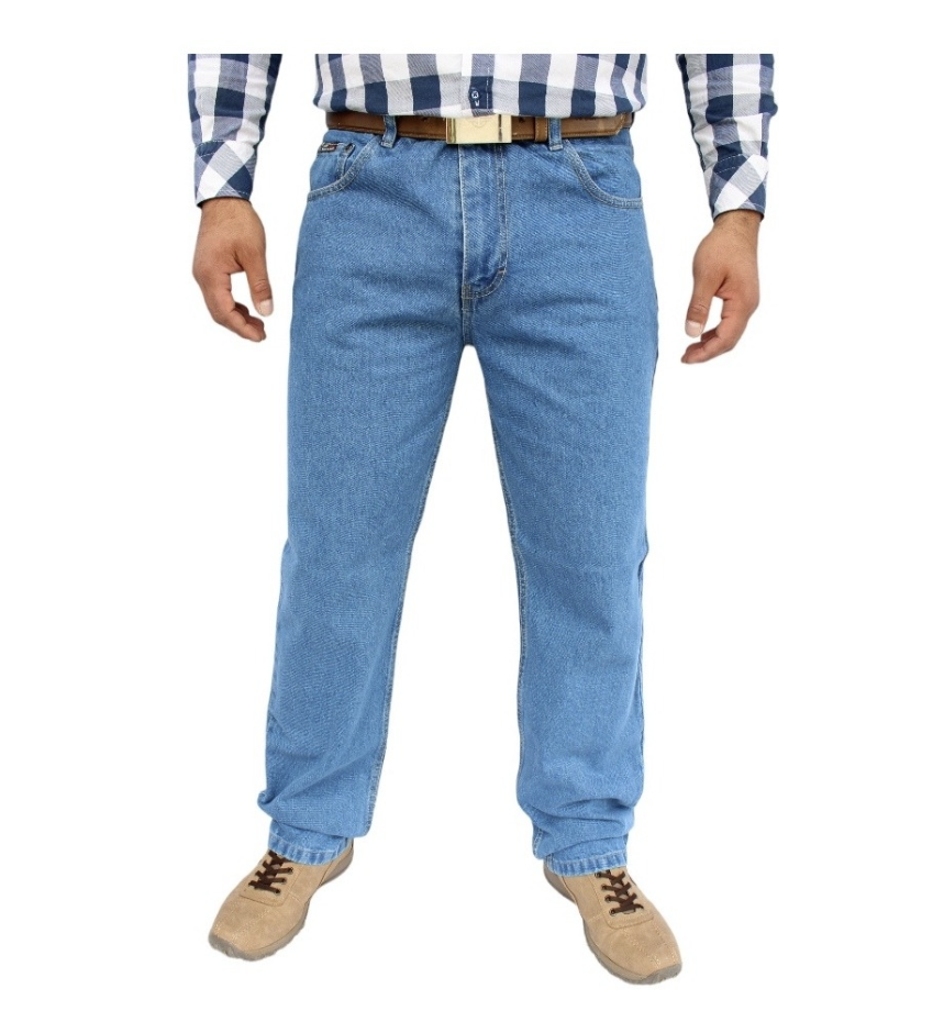 Pantalón Vaquero de Mezclilla Rígida Para Hombre John Silver 