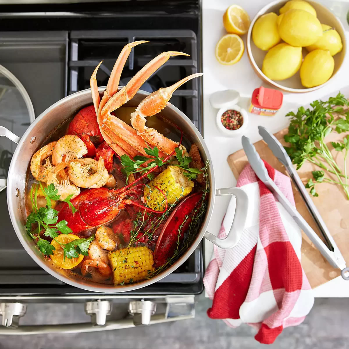 Olla De Acero Inoxidable Con Tapa T-Fal H8666484 De 15.14L CST