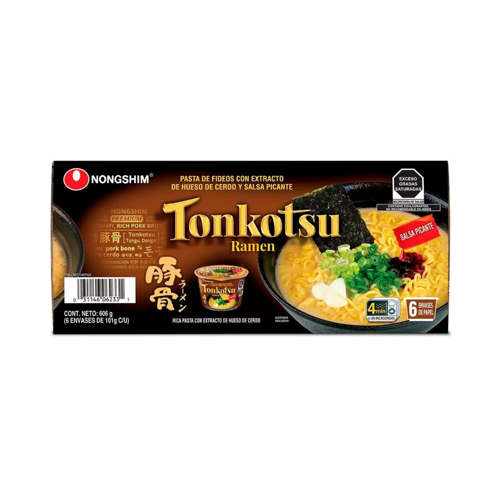 Tonkotsu Ramen Nongshim 6 de 101g