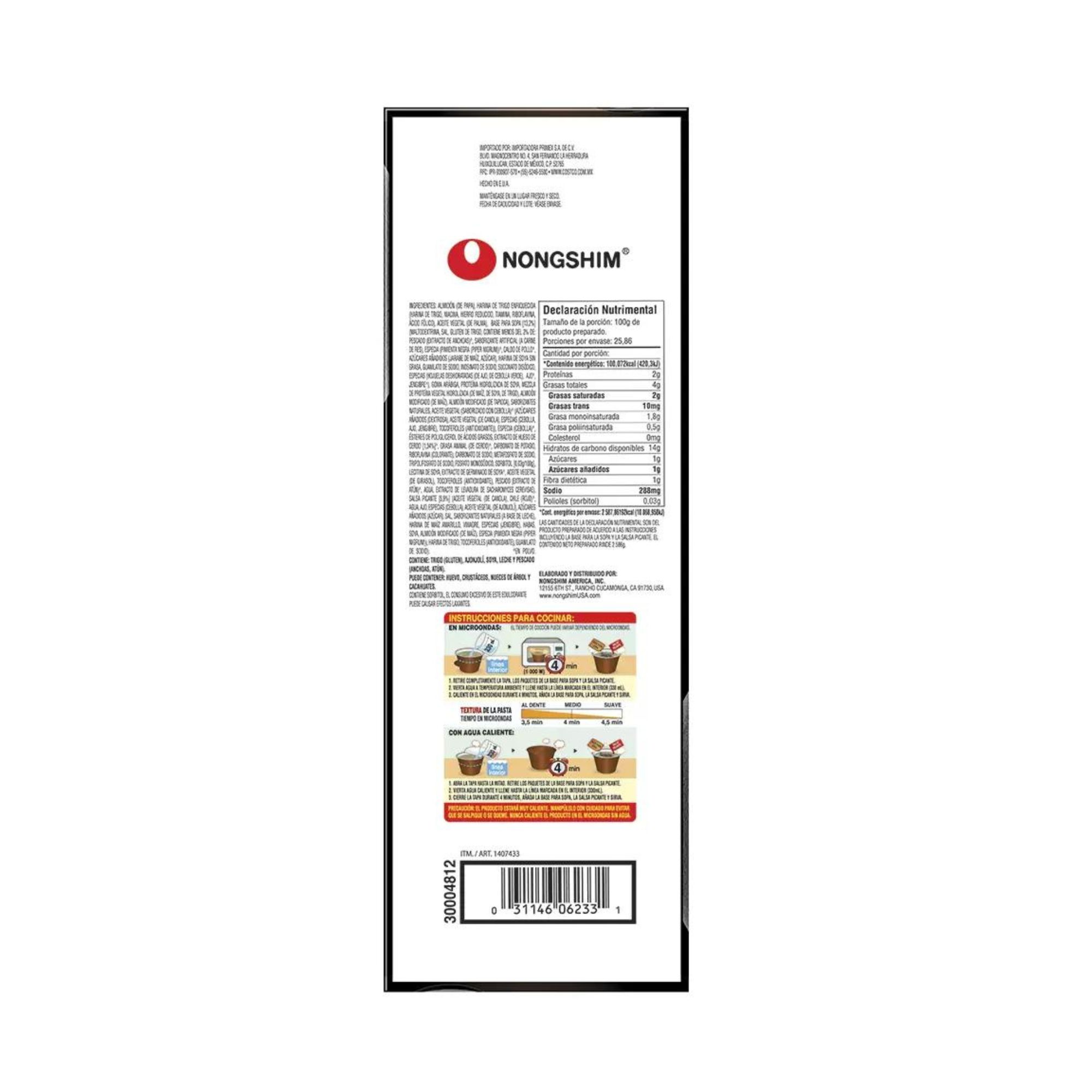 Tonkotsu Ramen Nongshim 6 de 101g